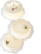 Gestufte Hochzeitstorte